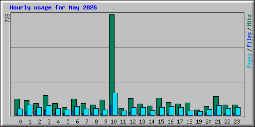 Hourly usage for May 2026